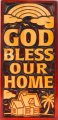 Plaque: God Bless Our Home - Shalom